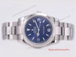 Rolex Explorer 36mm Mens Replica Watch Stainless Steel With Blue Dial